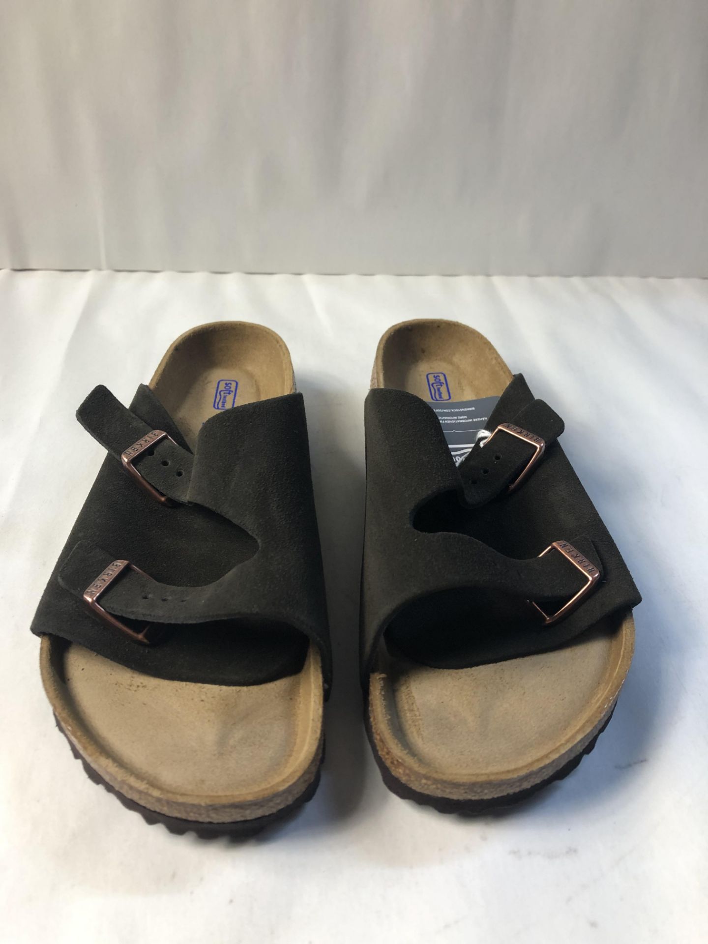 Birkenstock Unisex Zürich Suede Leather Sandals Soft-Footbed Regular Mocca Size EU 36 - UK L3.5 3.5 - Image 3 of 3