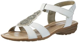 Remonte R3641, Women’s Wedge Heels Sandals, White (Weiss/ice/81), 3.5 UK (36 EU) 6.5 UK Women’s R364