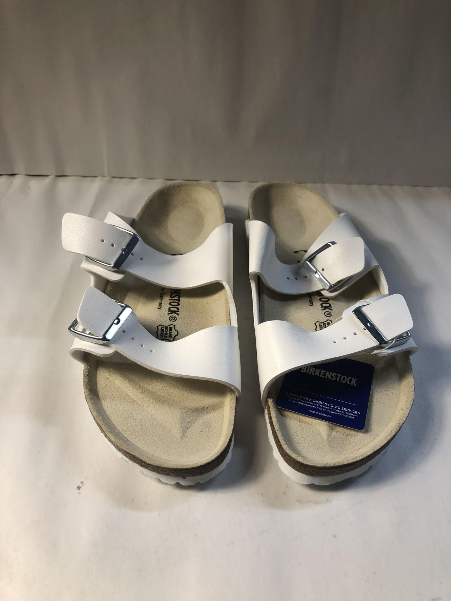 Birkenstock Arizona, Unisex - Adults Sandals, White (White), 10.5 UK Narrow (45 EU) 11 UK Unisex Adu - Image 3 of 3