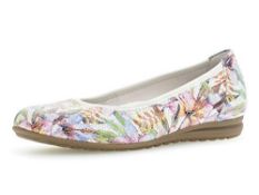 Gabor 22.620 Women,Classic Ballerinas,Flats,Summer Shoe,Classically Elegant,Weiss/Multicolor,35.5 EU