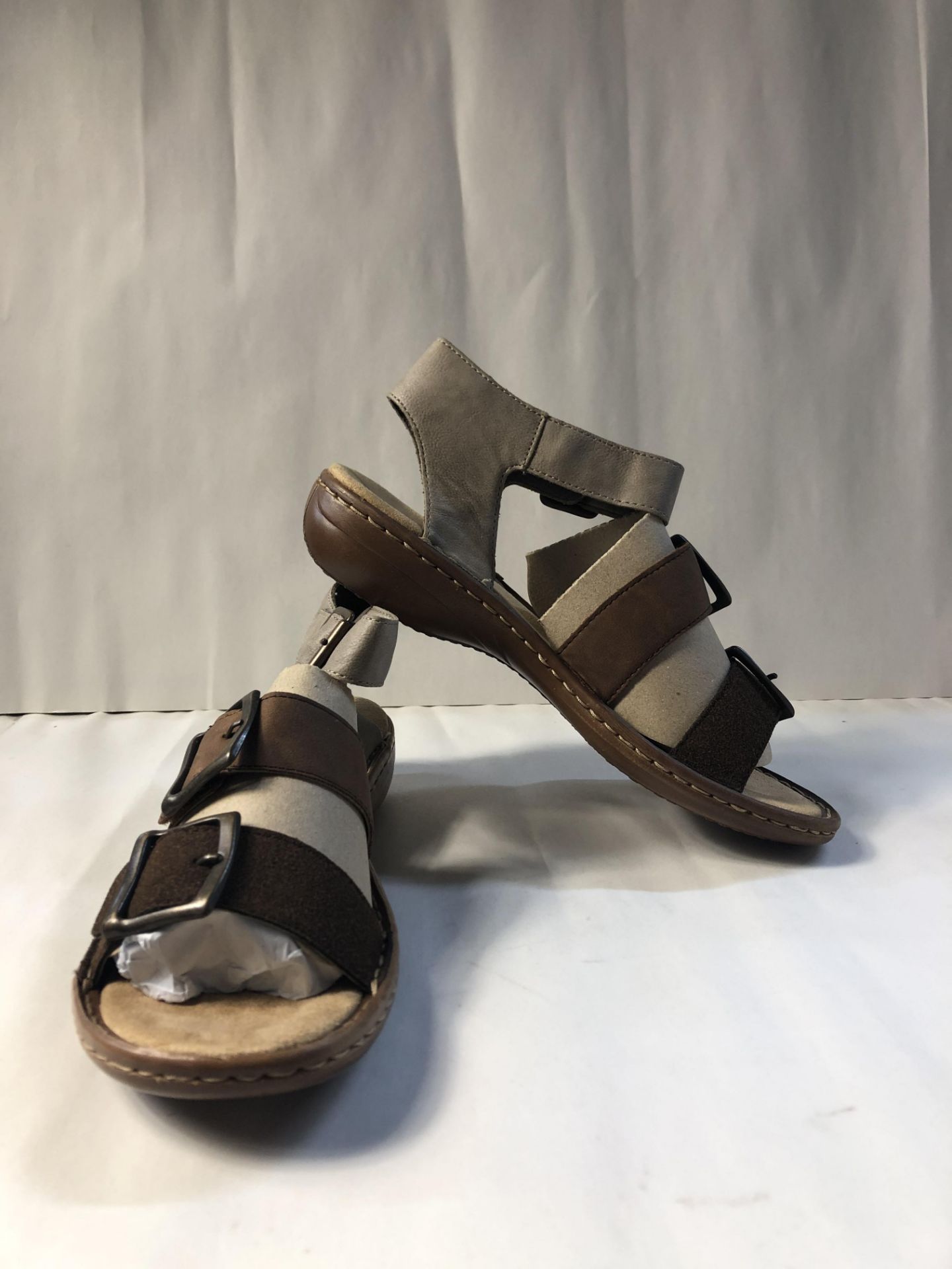 Rieker 608C3-25 Brown Flat Velcro Sandal. 6 6 UK Women’s |4059954834779 - Image 3 of 3