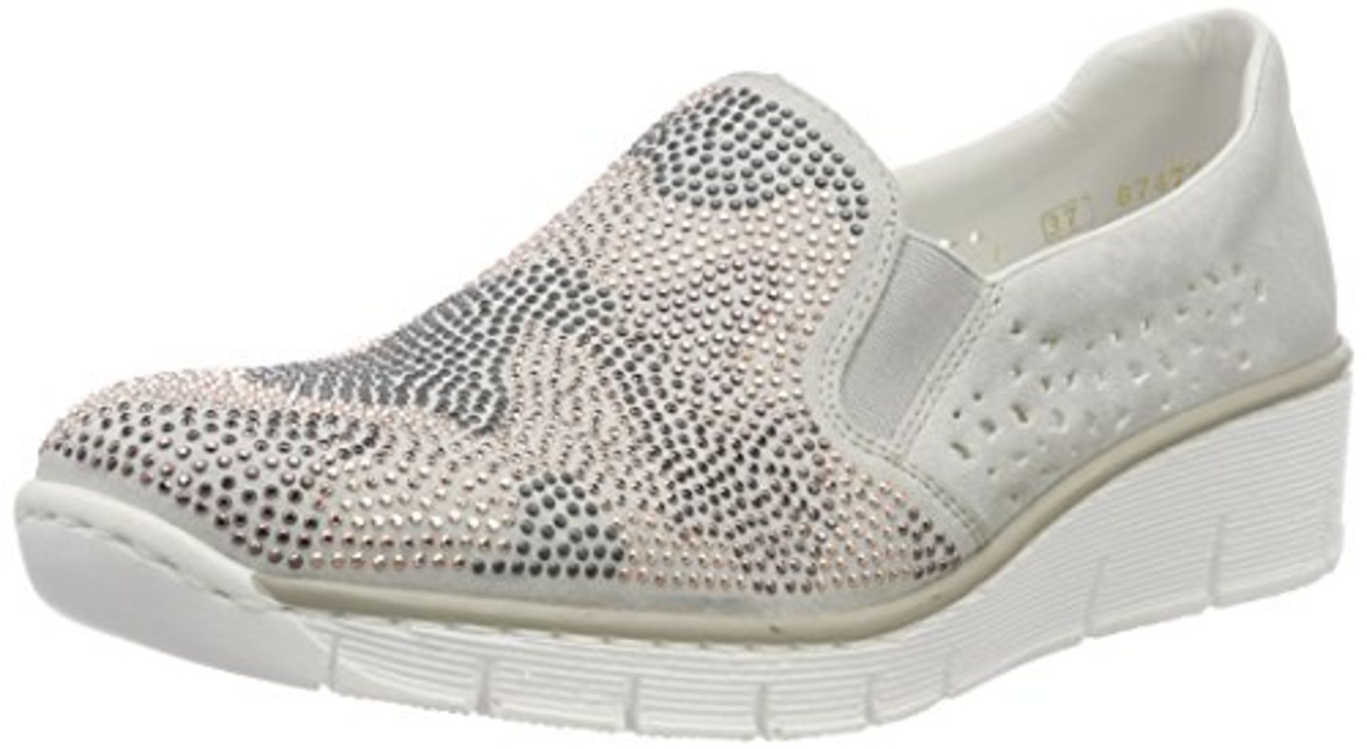 Rieker Women's 537T1 Loafers, Grey (Fog 40), 8 UK 8 UK Women’s 537T1_40 |4059954610649