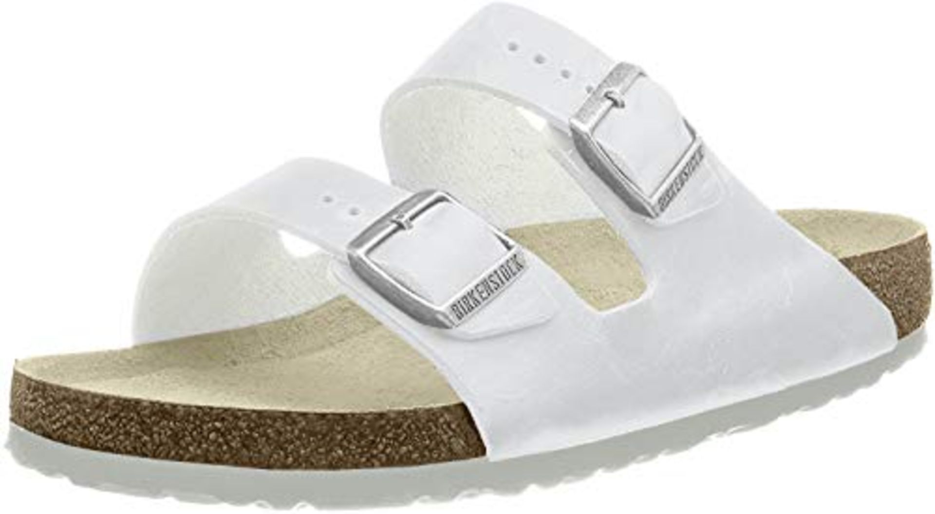 Birkenstock Arizona, Unisex - Adults Sandals, White (White), 10.5 UK Narrow (45 EU) 11 UK Unisex Adu