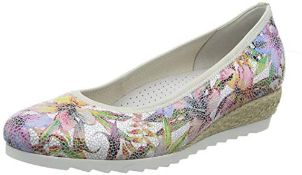 Gabor Shoes Women's Comfort Sport Closed-Toe Shoes, White (Weiss/Multic(Jute) 20), 6 UK (39 EU) 6.5