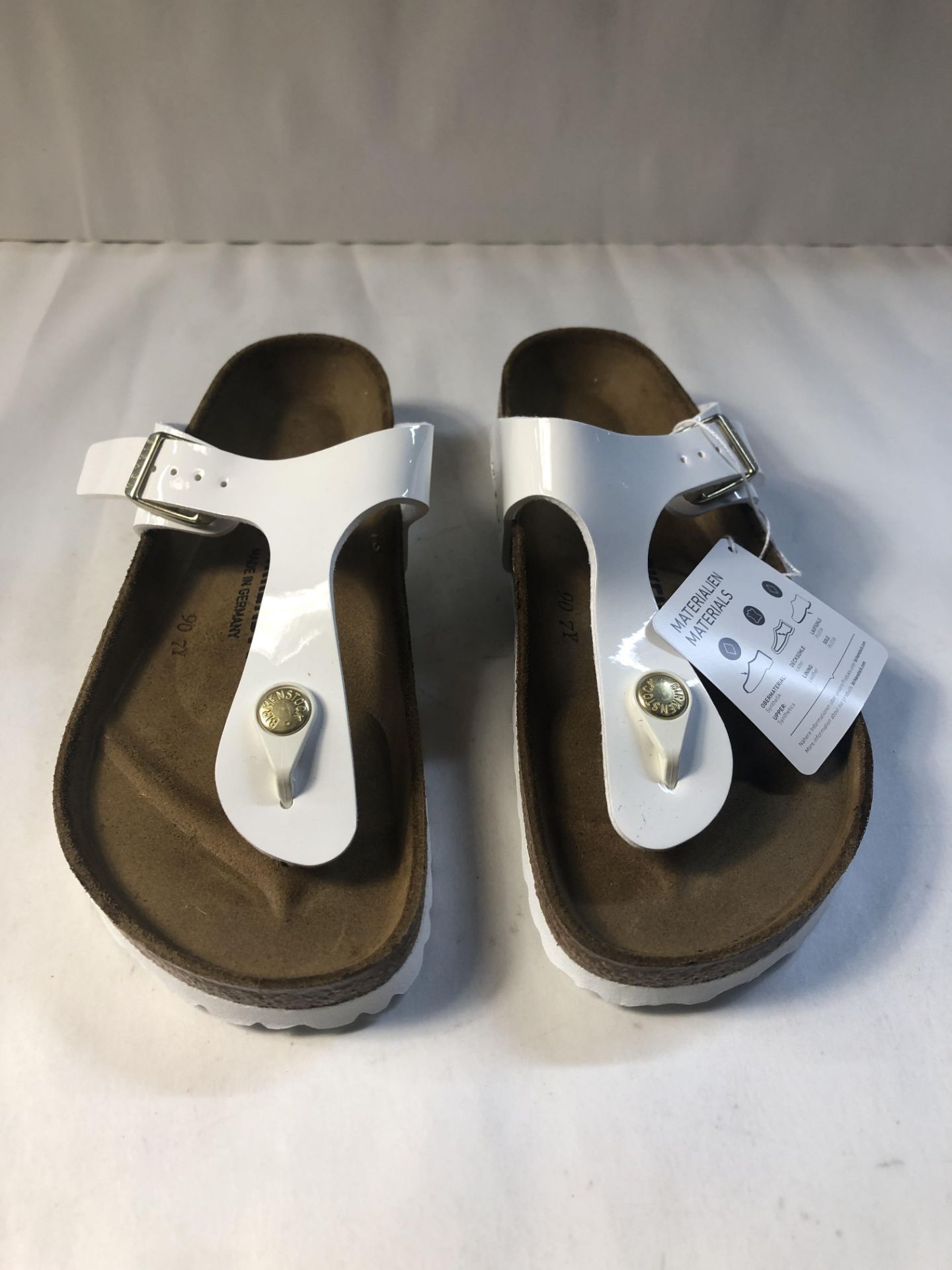 Birkenstock Gizeh, Women’s Flip flops, White (Weiss Lack), 4.5 UK (37 EU) 3 UK Women’s 1005299 |4052 - Image 3 of 3