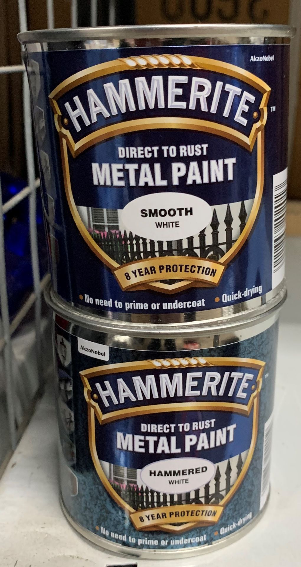 8 x 250ML Hammerite metal paint