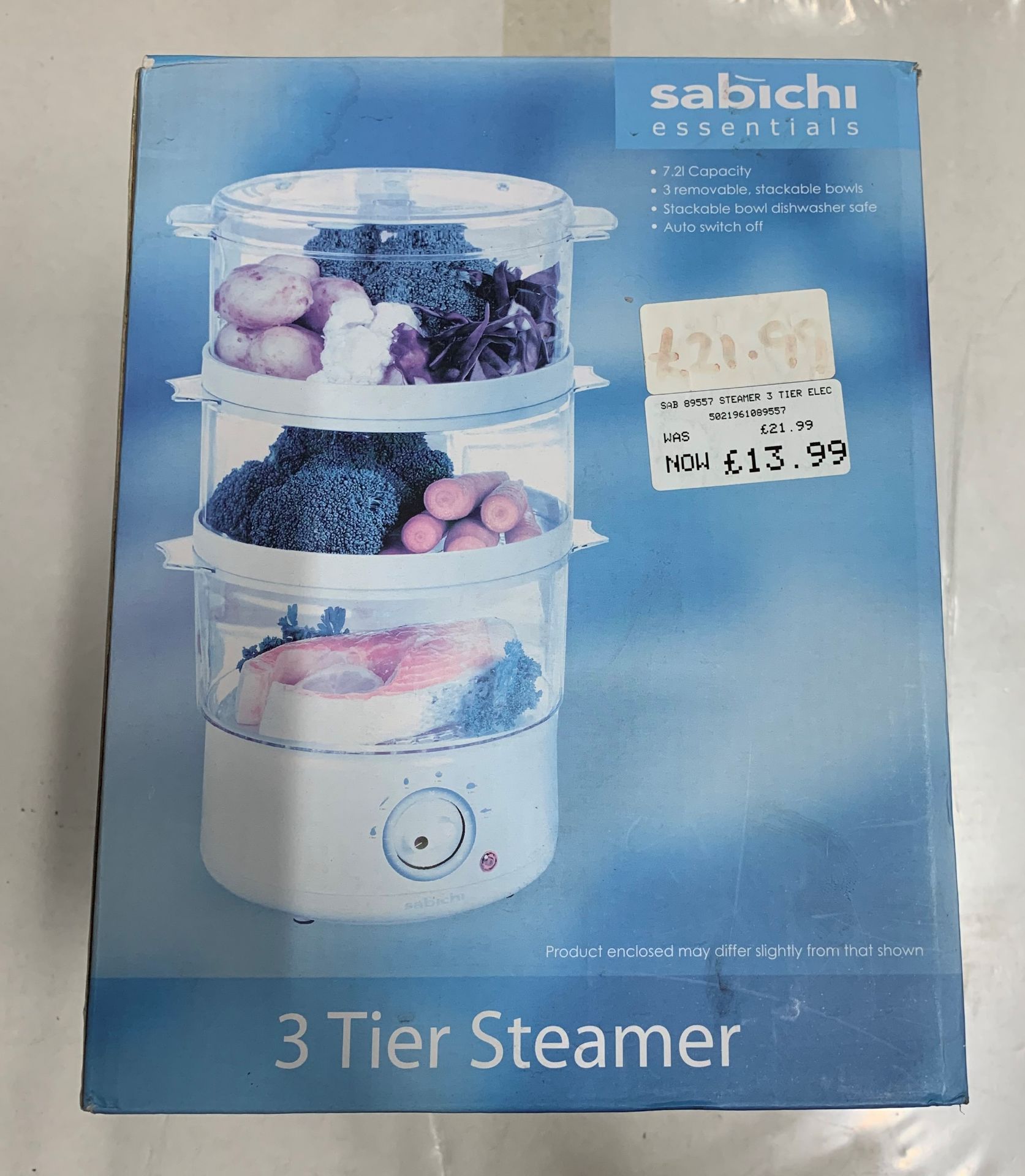 Sabichi 89557 3-Tier Steamer