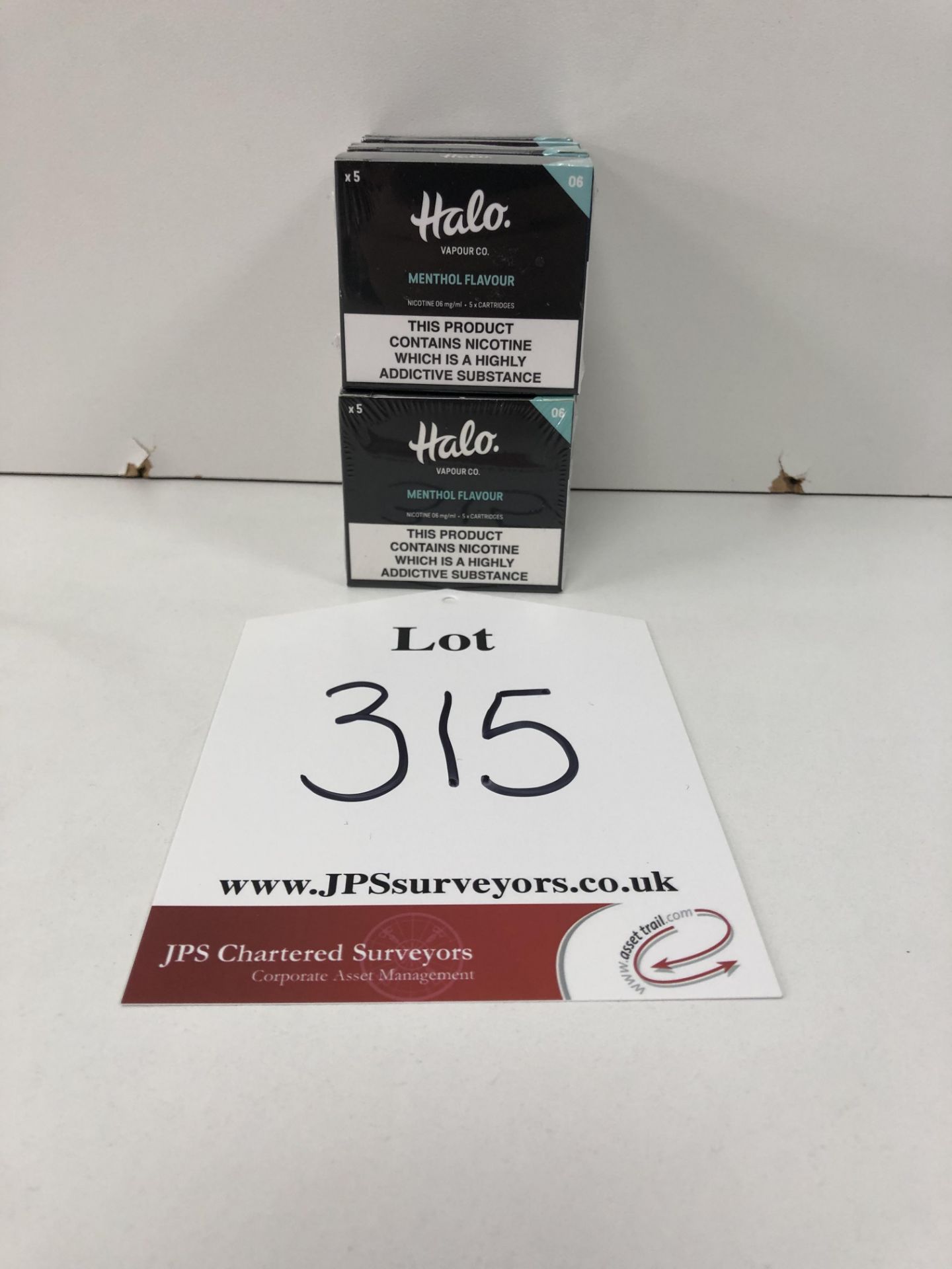 10 x Vapour co menthol Halo 6 Mg/Ml BNIB 5 cartridges per box |5055430278388