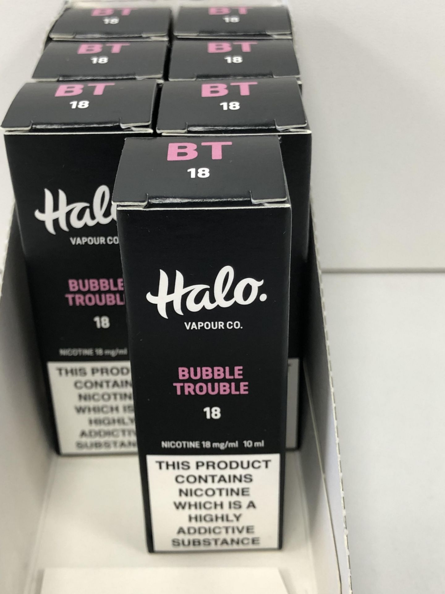 7 x Vapour co Bubble Trouble halo 18 Mg/Ml BNIB- 10 ml |96129630 - Image 7 of 7