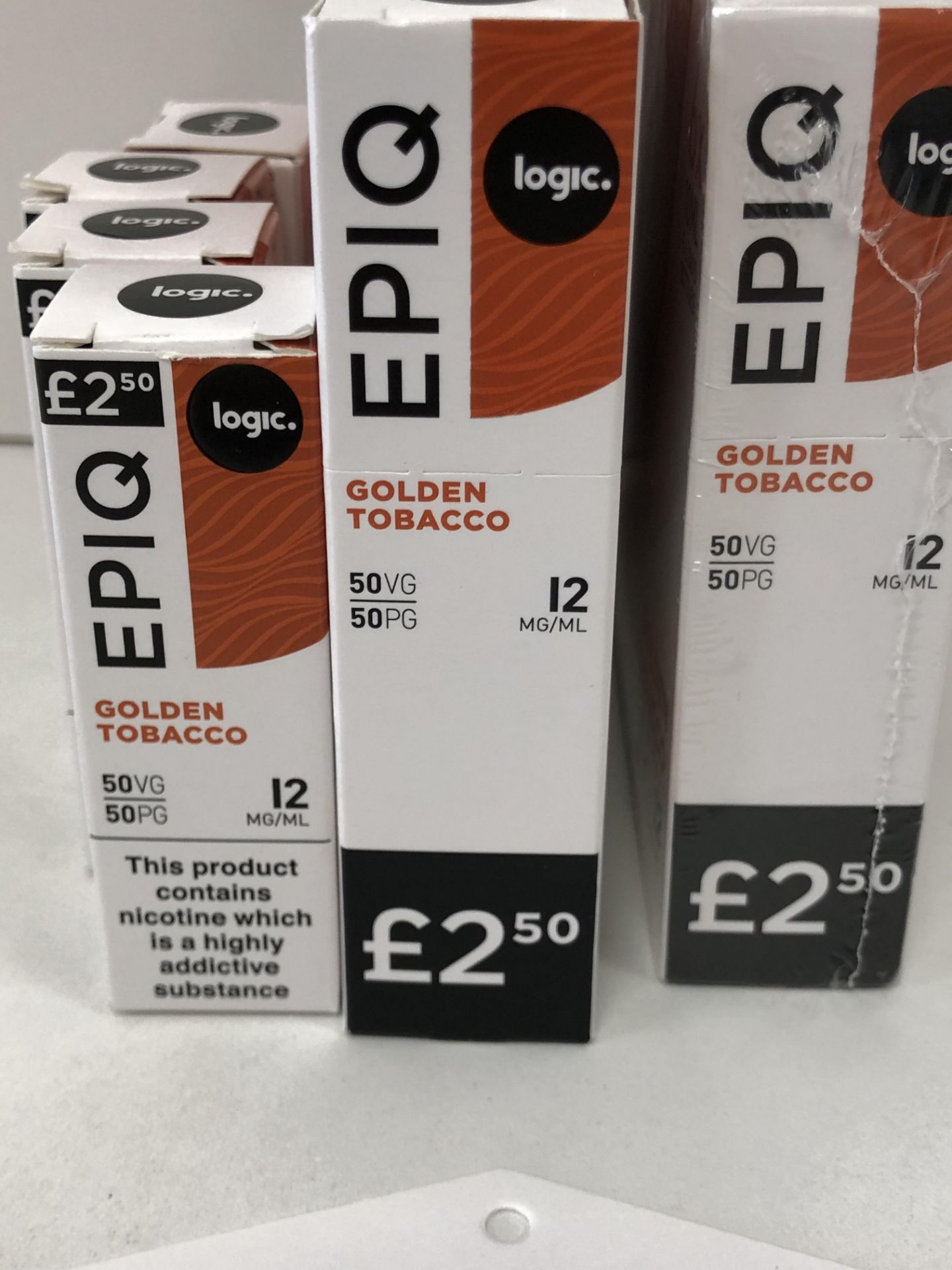 16 x logic Golden Tobacco EPIQ 12 Mg/Ml BNIB |5000143989410 - Image 7 of 7