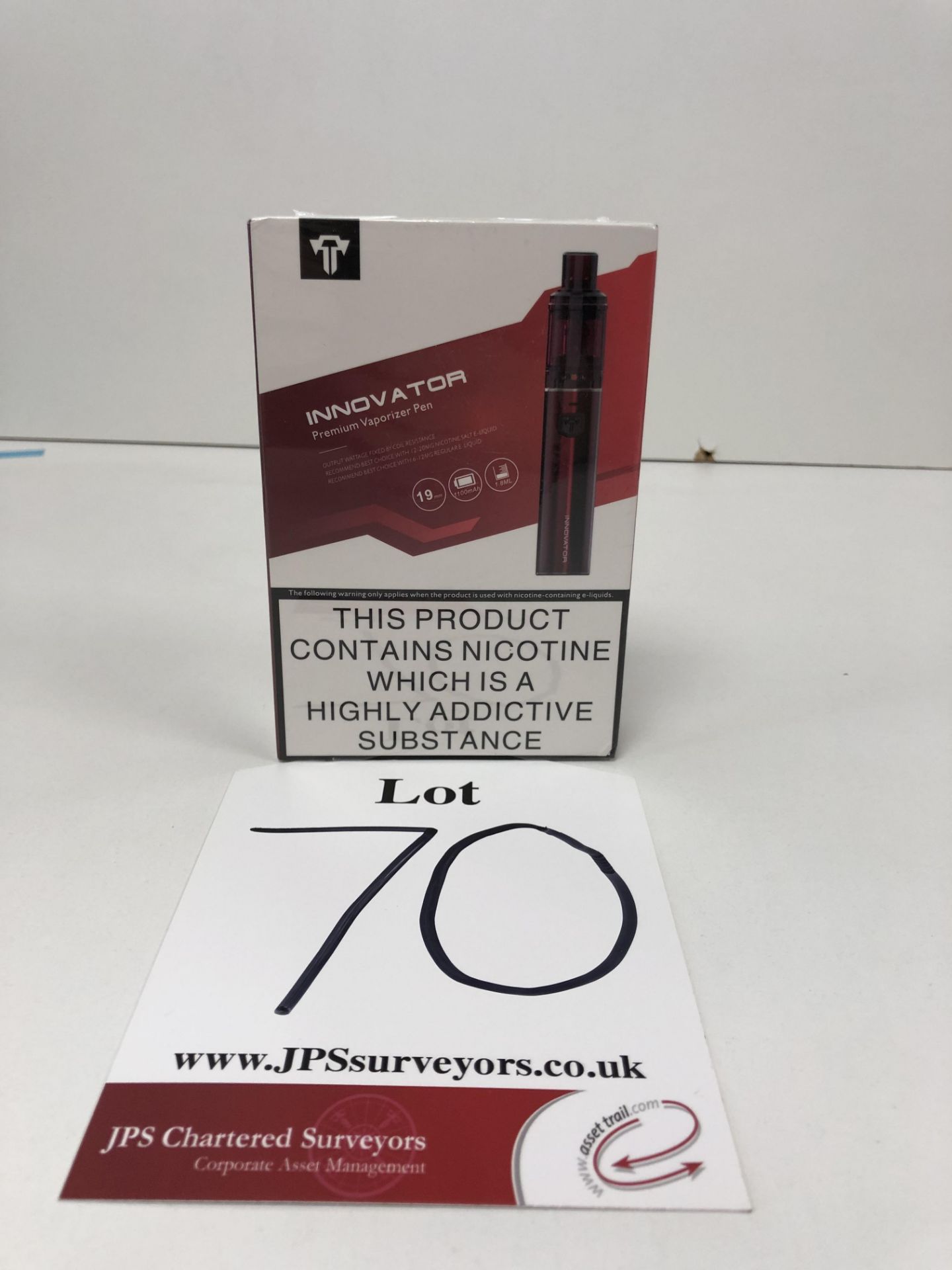 1 x UK Vapor Warehouse Red Innovator Premium Vaporizer Pen BNIB |6970879594594 - Image 2 of 3