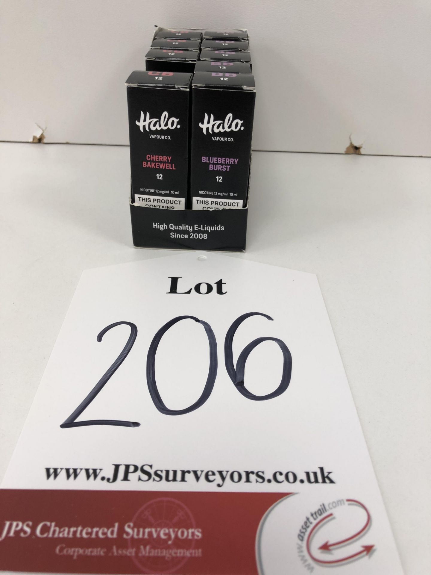 9 x Vapour co Cherry Bakewell & Blueberry burst Halo 12 Mg/Ml BNIB- 10 ml |96129708 96129586