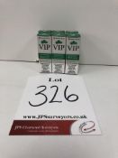 6 x VIP watermelon cantaloupe honeydew & bubblegum 3 Mg/Ml BNIB- 10 ml |5060293885819