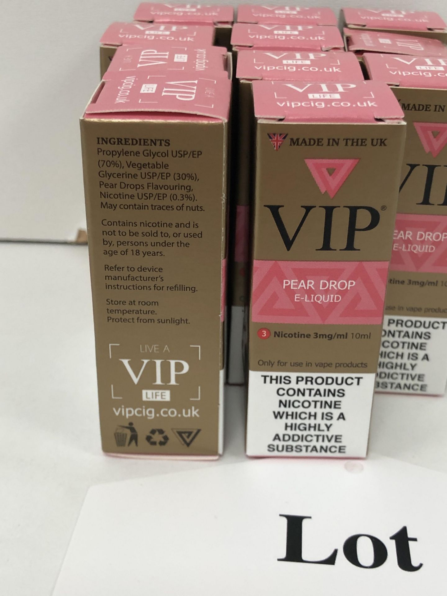 11 x VIP Pear Drop 3 Mg/Ml BNIB- 10 ml |5060293885208 - Image 4 of 4