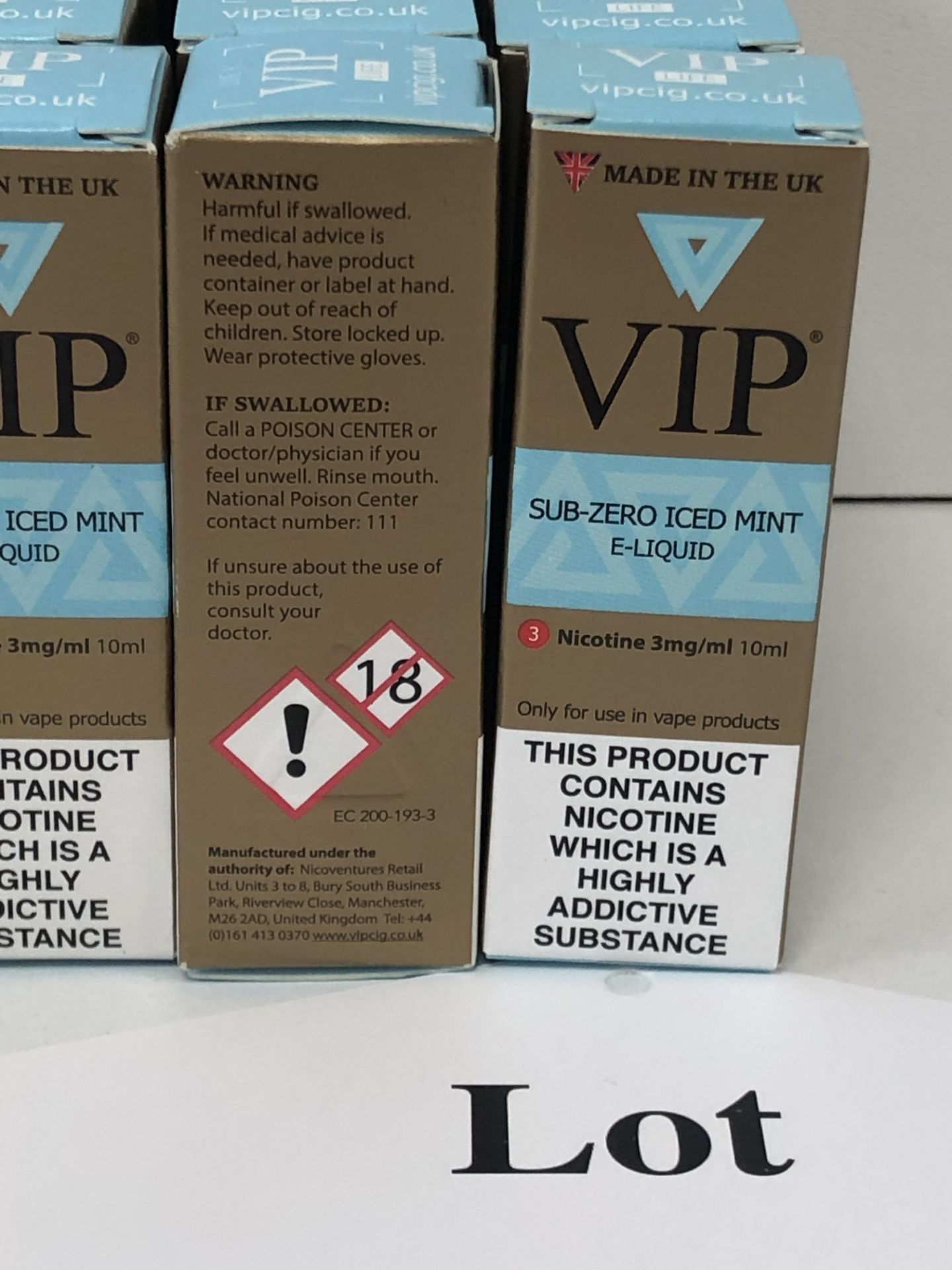 12 x VIP Sub-Zero Iced Mint 3 Mg/Ml BNIB- 10 ml |5060293885246 - Image 4 of 4