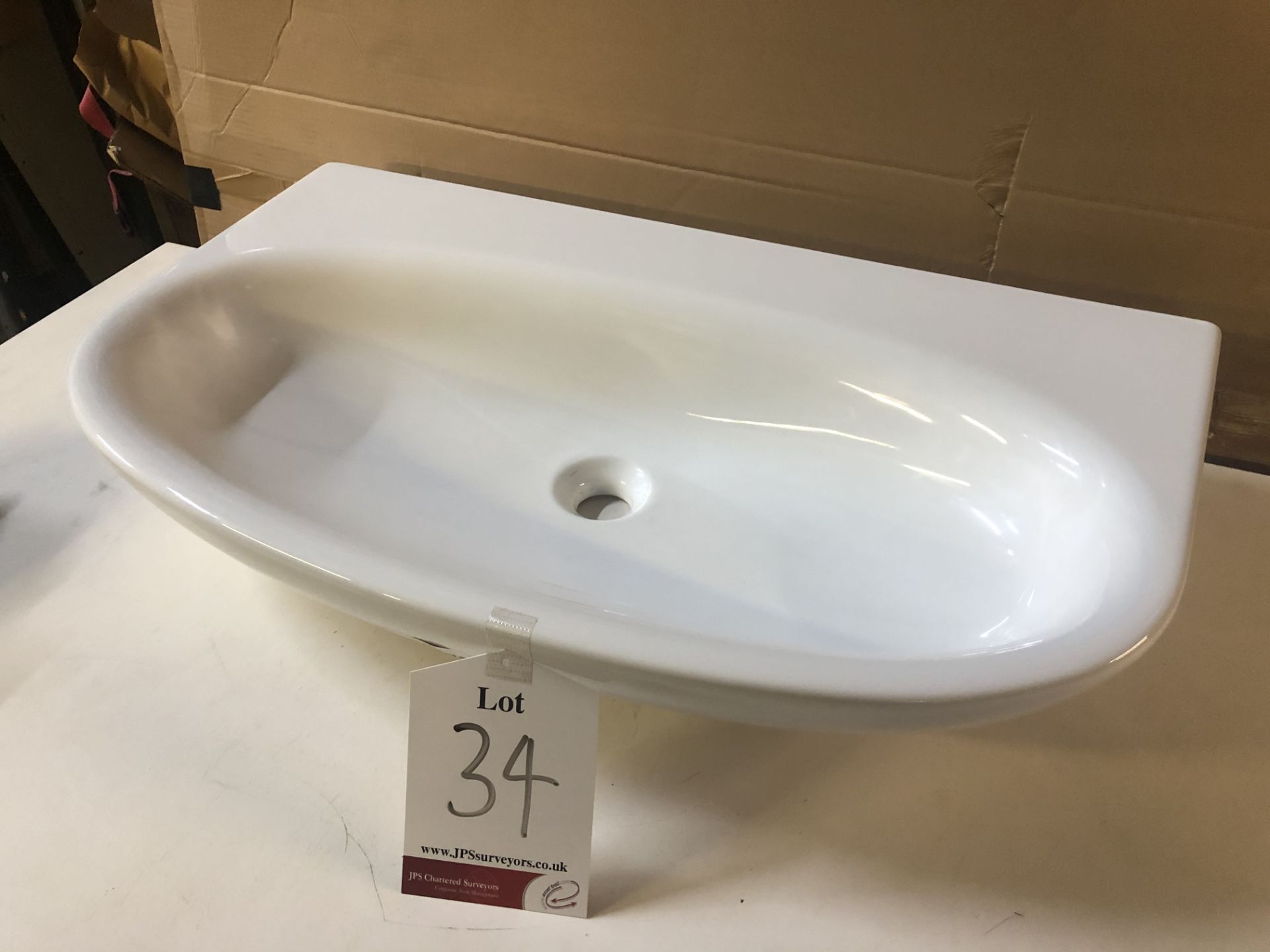 Ex Display Unbranded Ceramic Washbasin - Image 4 of 5