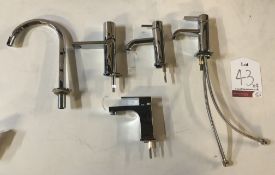 4 x Various Ex Display Chrome Plated Washbasin Taps as per Photos