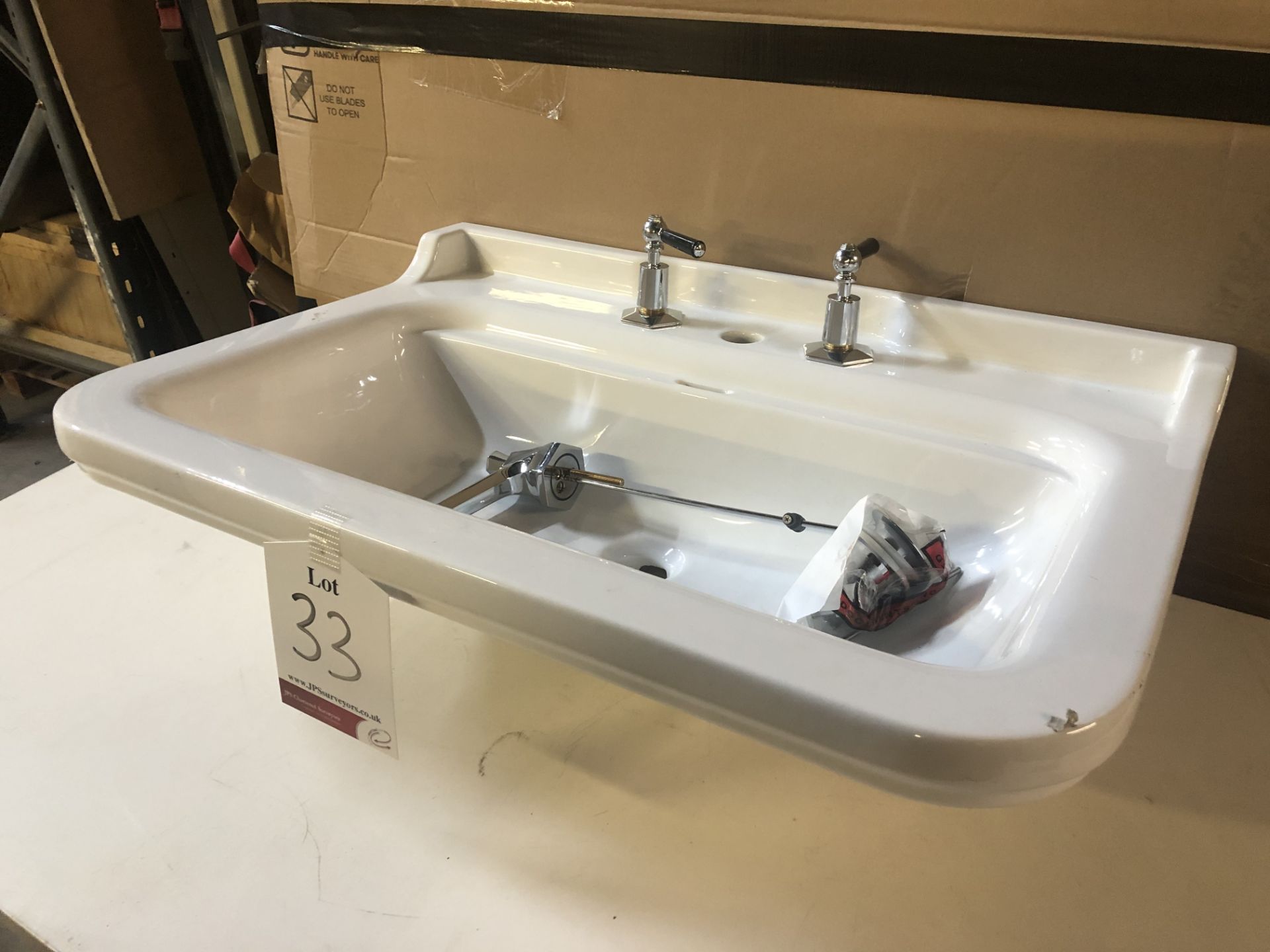 Ex Display Unbranded Ceramic Washbasin - Image 5 of 5