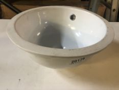 Cesame EZZSE22H Oval Ceramic Washbasin