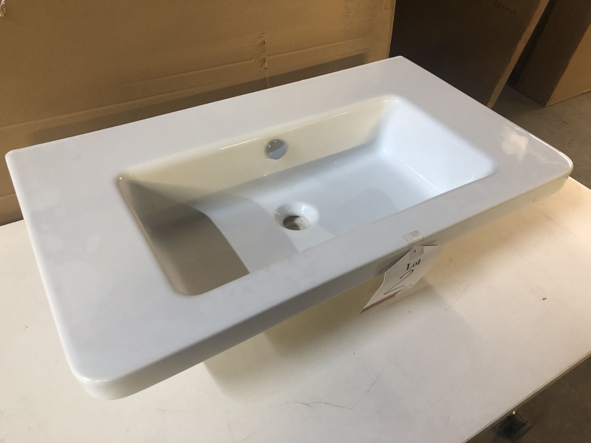 Ex Display Catalano 80Li Ceramic Wash Basin - Image 2 of 5