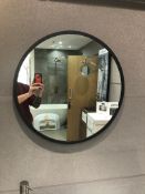 Ex Display Wall Mountable Circular Mirror - 60cm x 60cm