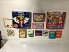 Variety of puzzles and games