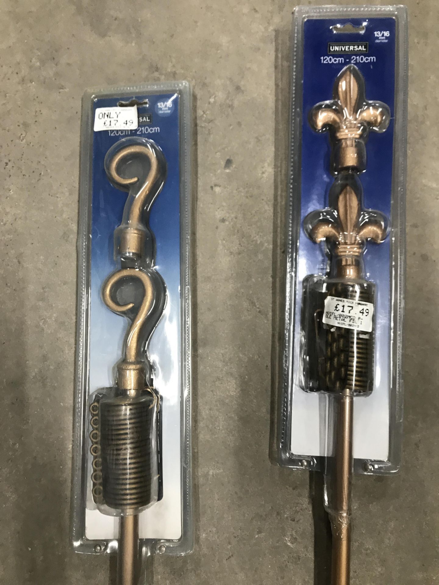 2 x Decorative Curtain Poles - Image 2 of 2