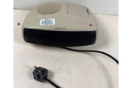 Challenge 3kW White Flat Fan Heater