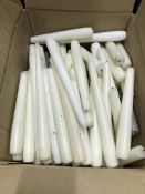 Quantity of Tapered White Candles - USED