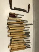 15 x Various Wood Chisels