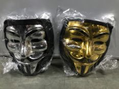 37 x Guy Fawkes/V for Vendetta Masks | Various Colours