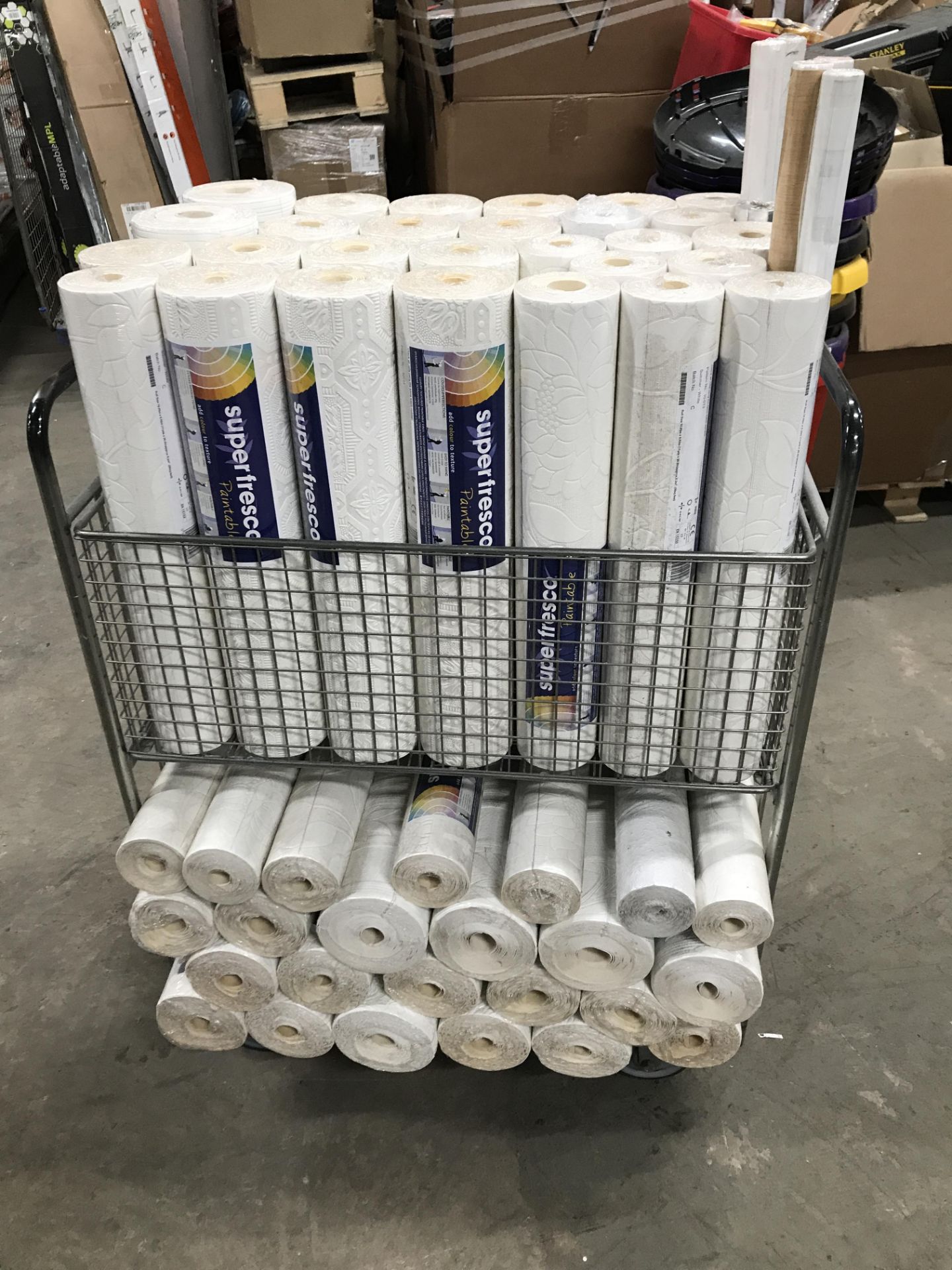 55 x Rolls of Textured Vinyl Wallpaper