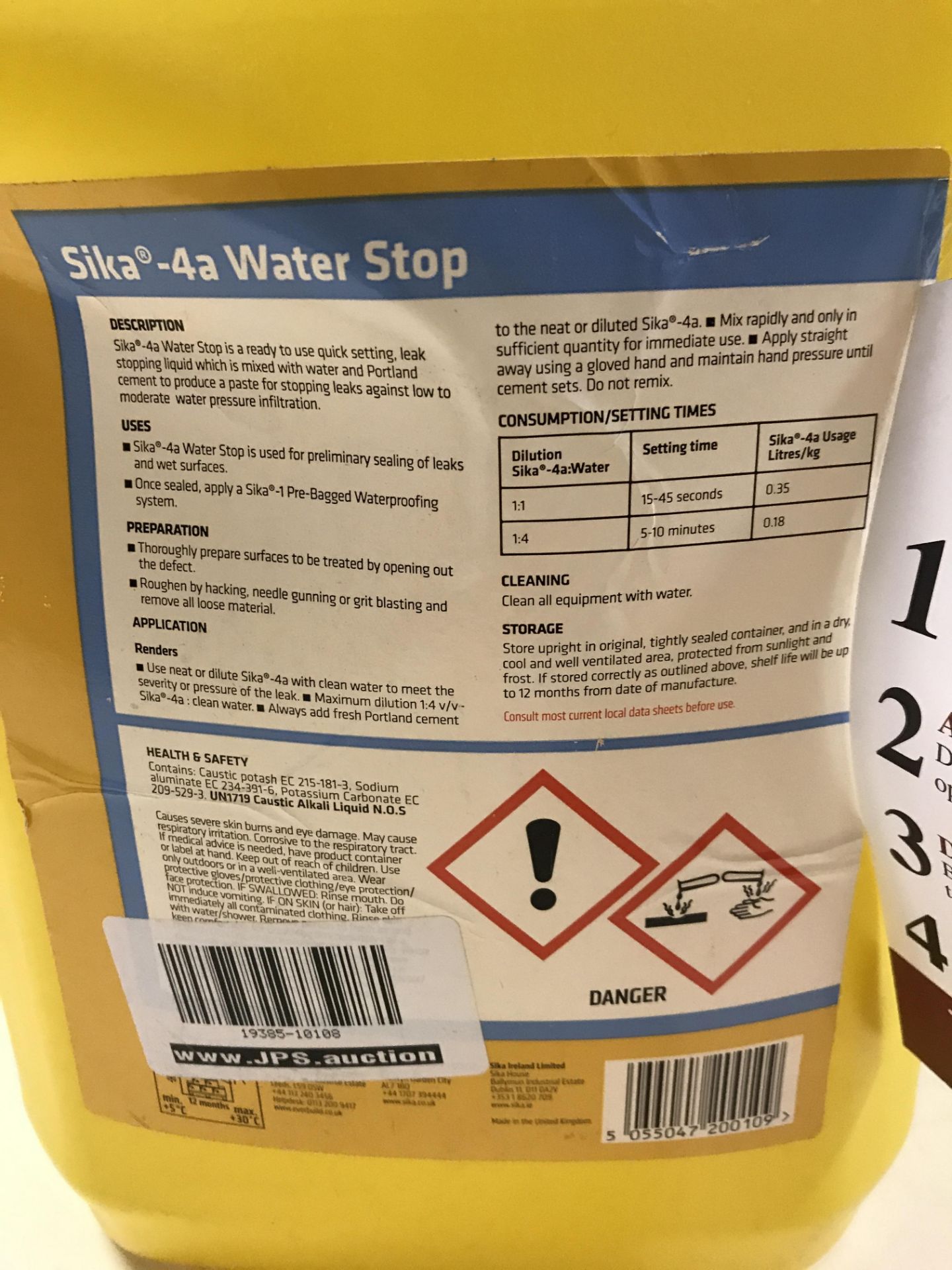 Sika Water Stop | 5L - Image 2 of 2