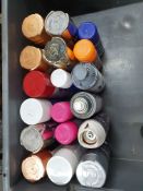 15 x Cans of Spray Paints