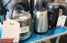 3 x Various Kettles