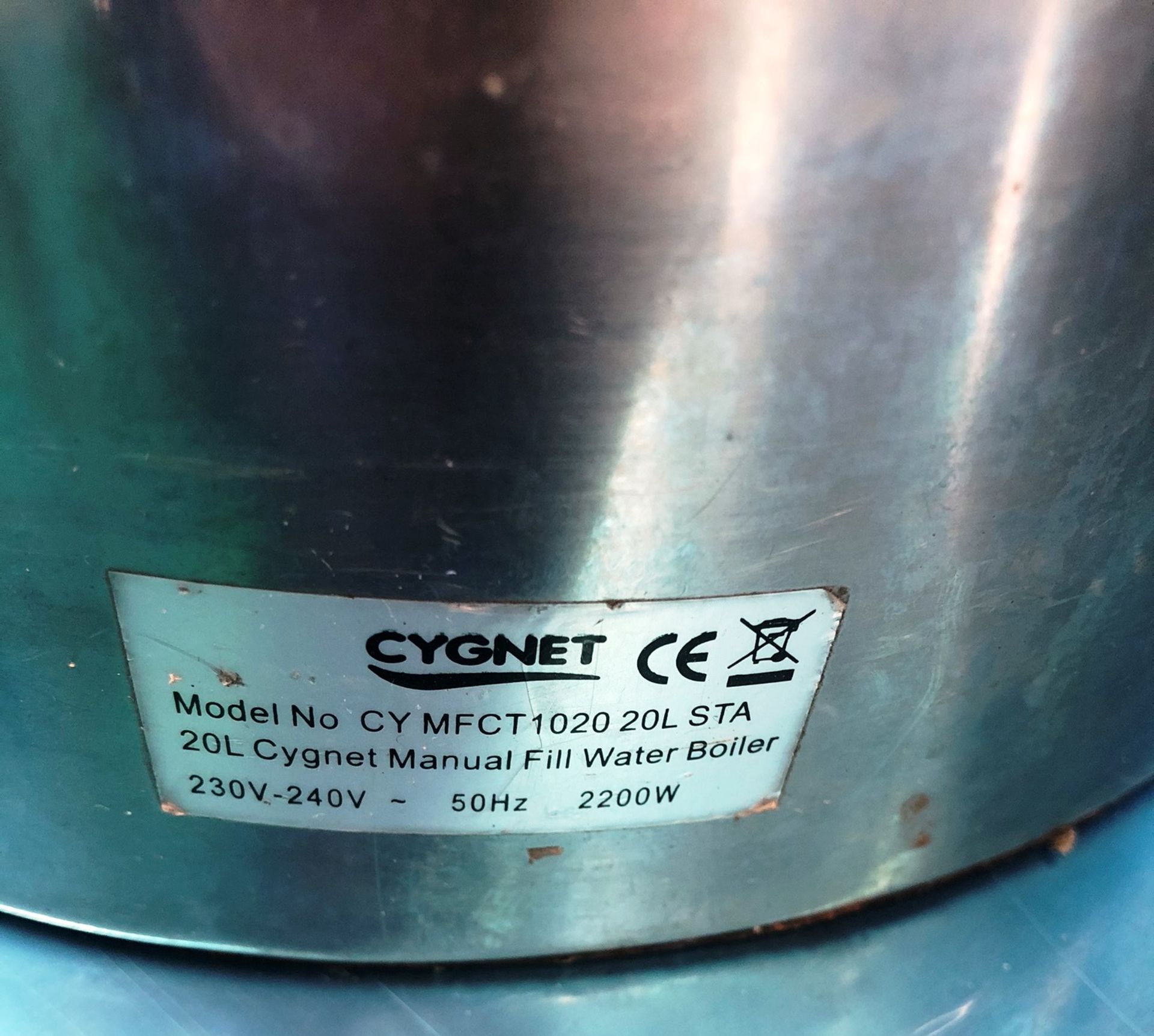 Cygnet 20L Manual Fill Water Boiler - Image 2 of 2