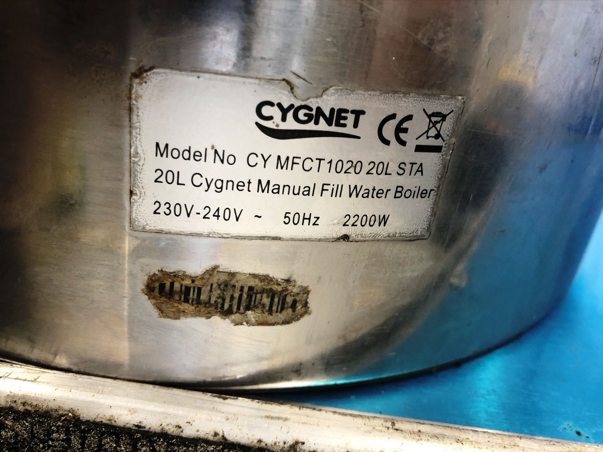 Cygnet 20L Manual Fill Water Boiler - Image 2 of 2