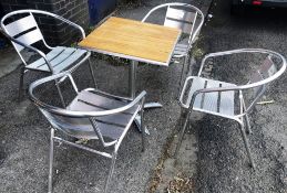 Outdoor Dining Set - Includes Table & 4 x Patio Chairs