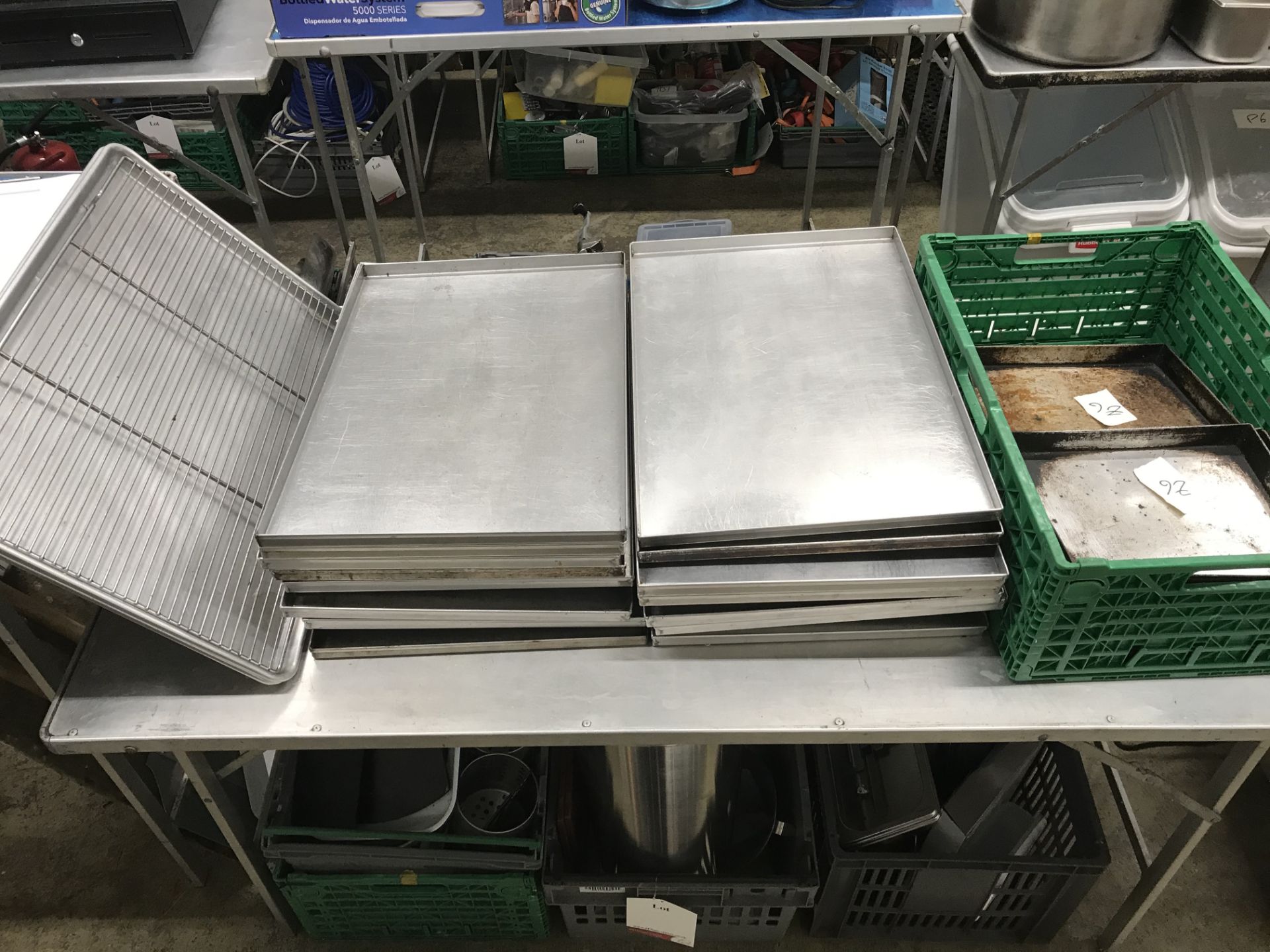 42 x Stainless Steel Baking Trays | Various Sizes