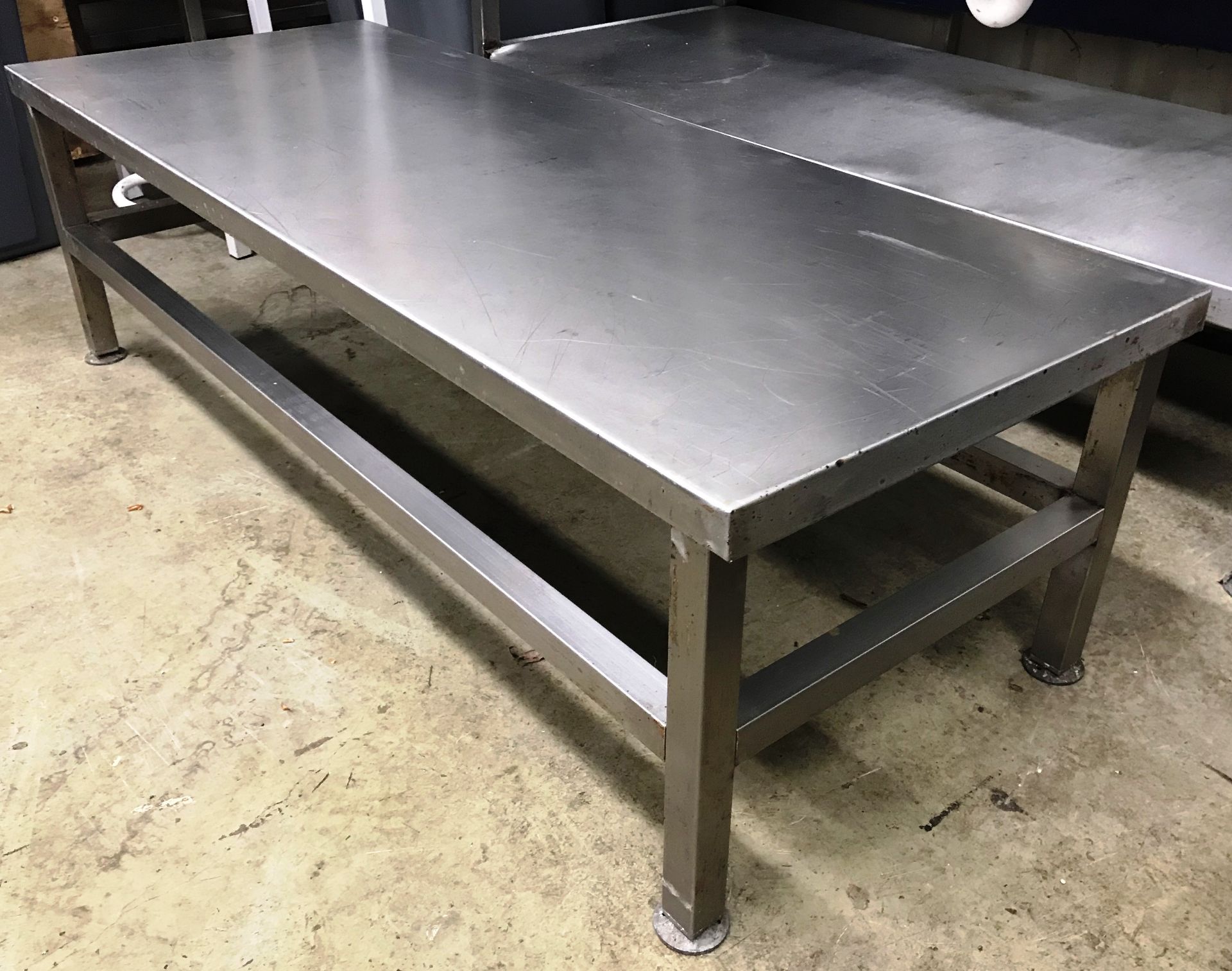 Stainless Steel Low Height Preparation Table | 118cm x 45cm x 34cm - Image 2 of 2