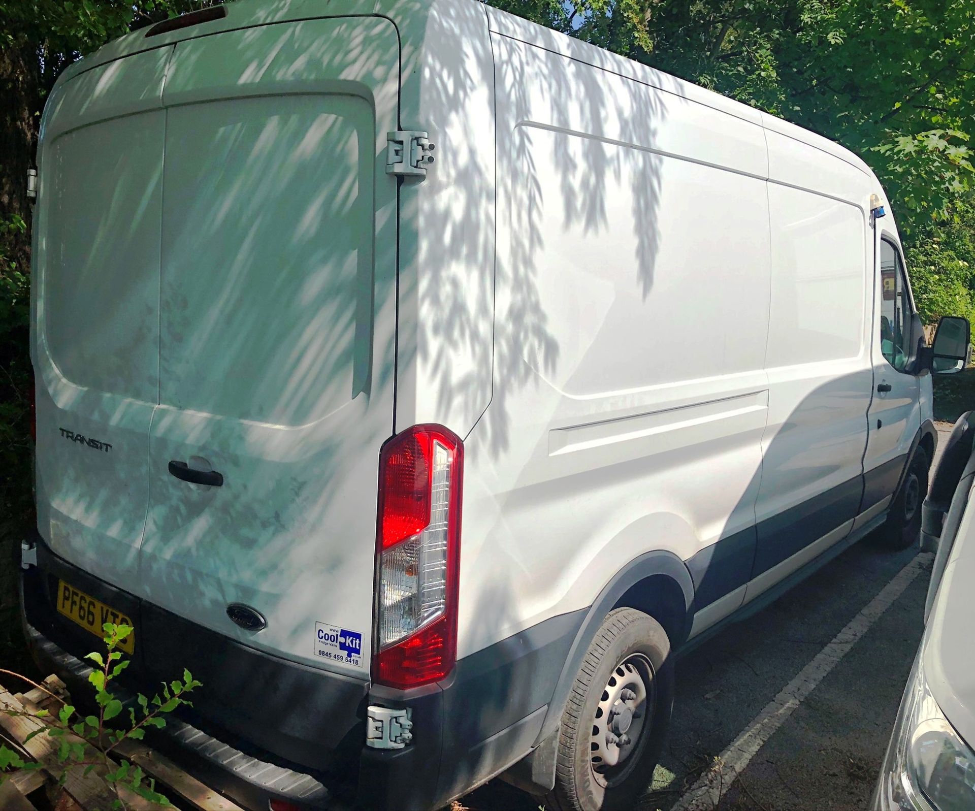 White Ford Transit Refrigerated 350 2.2 TDCI Panel Van | Reg: PF66 VTC | Mileage: TBC - Image 3 of 6