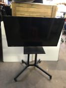 Bush DLED49FHDS 49'' LED TV on Wheeled Trolley