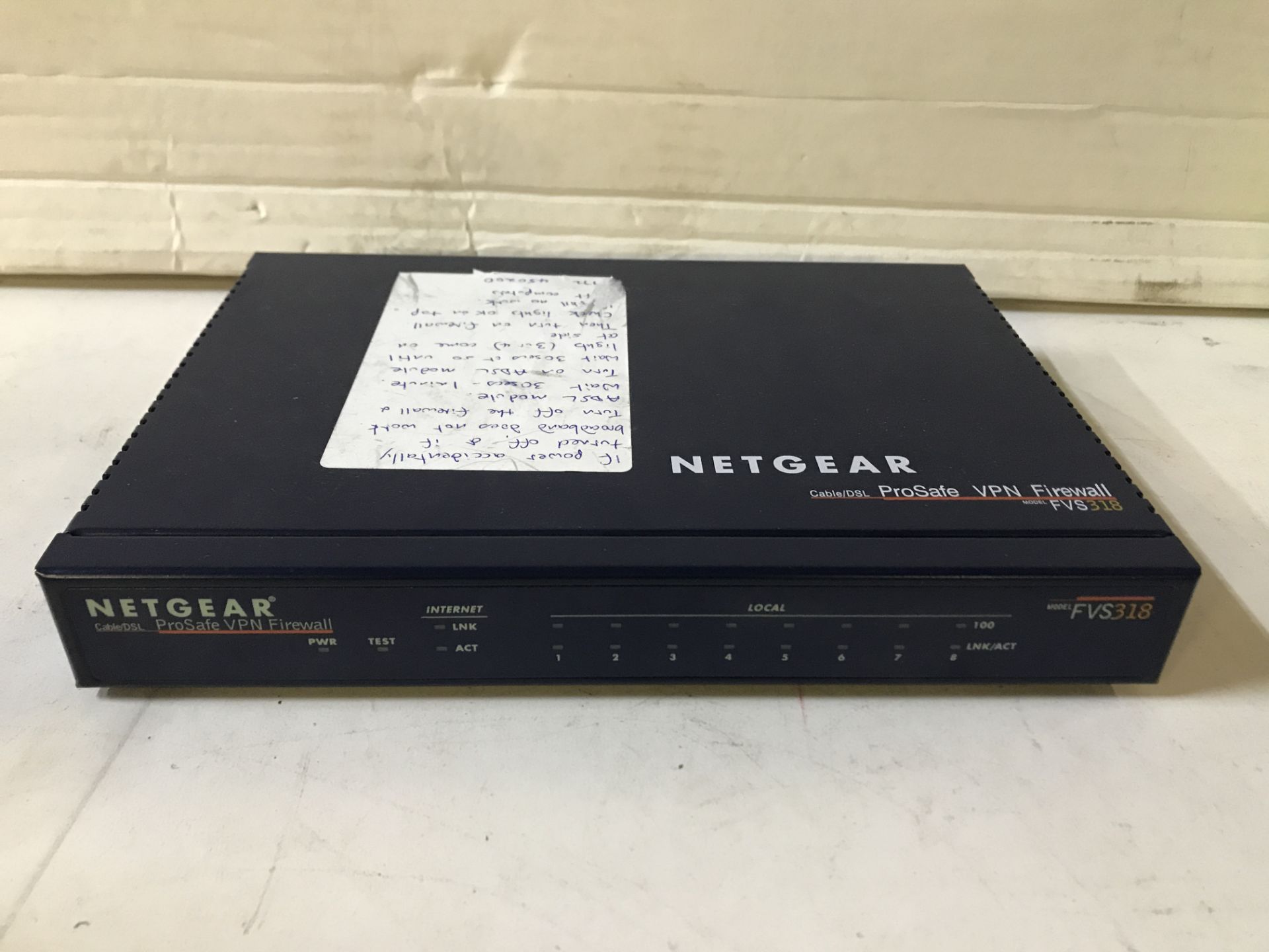 Net Gear FVS318 ProSafe VPN Firewall & D-Link ADSL Modem - Image 2 of 9