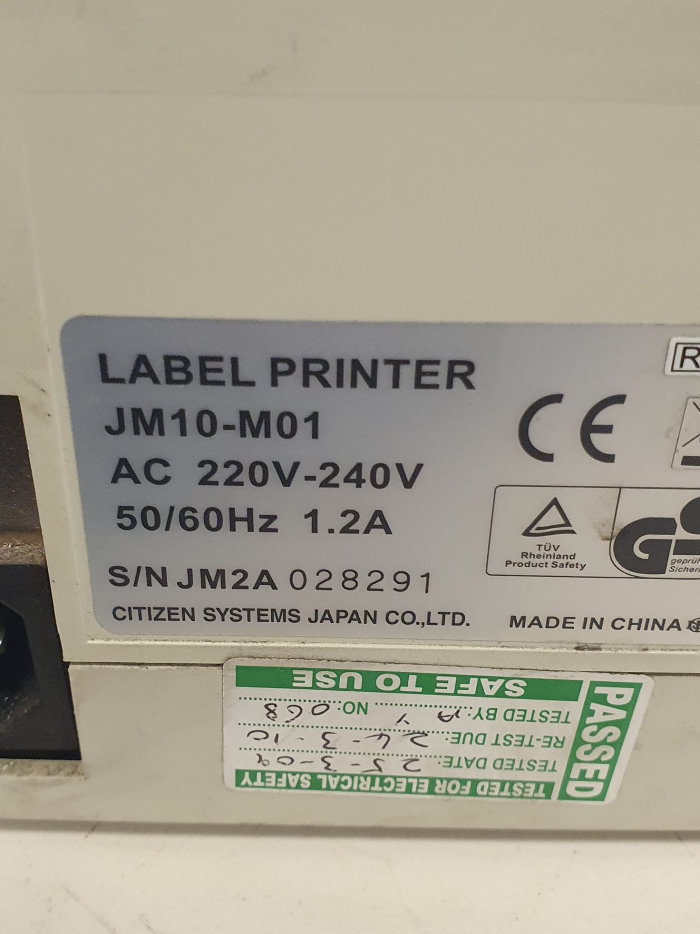 Citizen CLP-521 label printer - Image 3 of 3