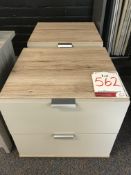 Ex Display Nolte Cadora 2 Drawer Bedside Cabinet | RRP£179