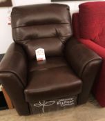 Ex Display Strauss Palermo Manual Recliner Chair | RRP£1,419