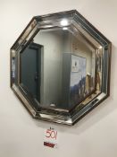 Ex Display Bowie Octagon Wall Mounted Mirror | Champagne | 800 x 800 x 20mm