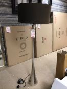 Ex Display Libra 307001 Lyra Nickel Floor Lamp | RRP£219