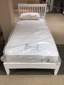 Ex Display Sweet Dream Cotswold Easycare Single Bed Mattress w/ Wooden Bed Frame