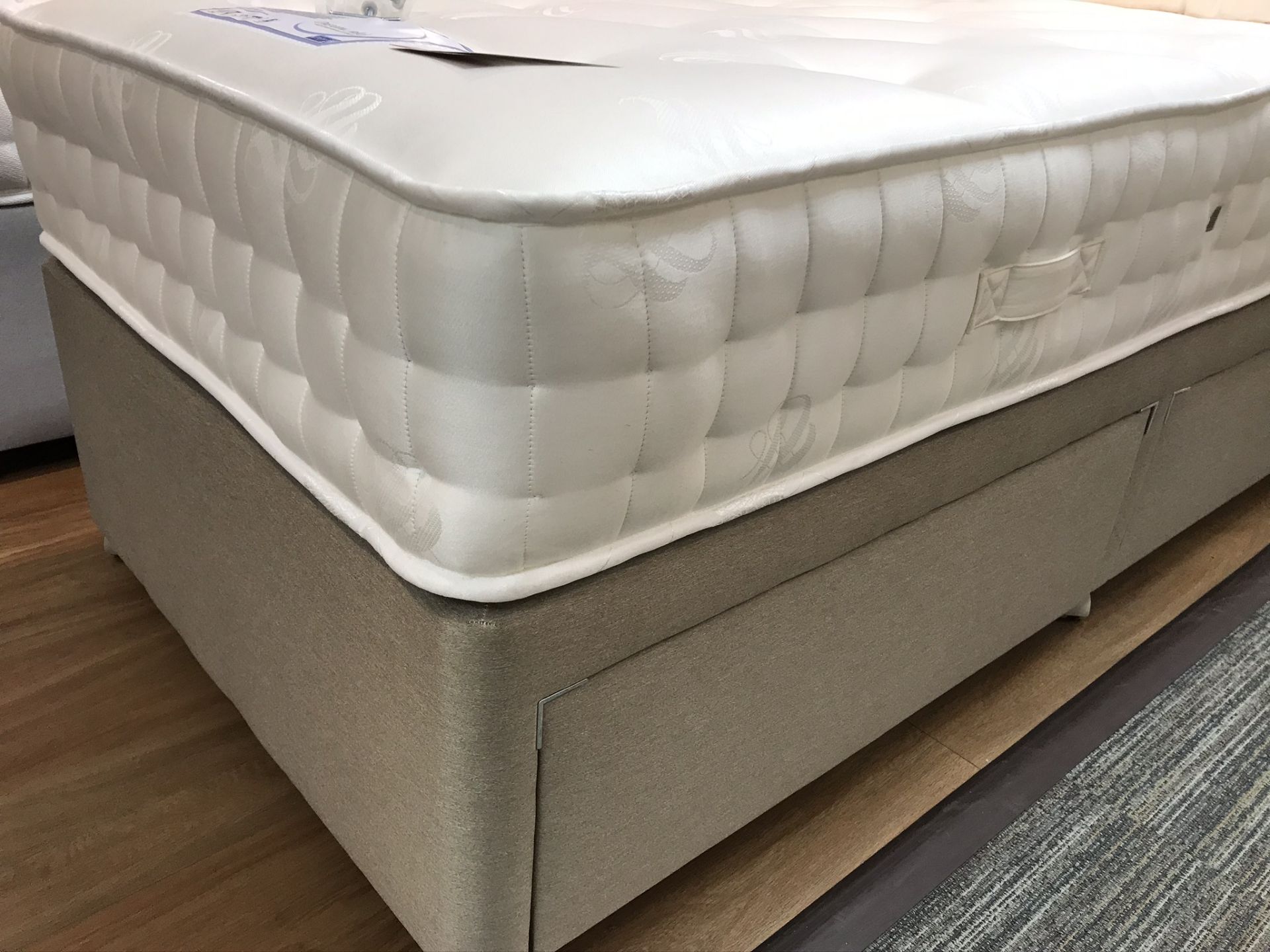 Ex Display Sweet Dreams Phoebe 1000 Pocket Single Mattress w/ 2 Drawer Bed Frame & Headboard - Image 4 of 4